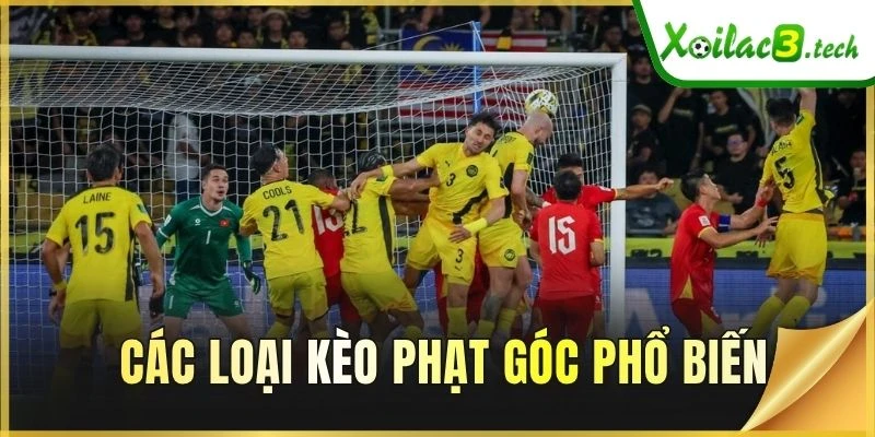 Các loại kèo phạt góc phổ biến